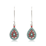Drops Bohemian Fashion Silver Earrings