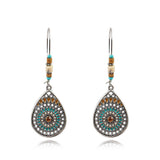 Vintage Drop-shaped Long Oil Dropping Earrings