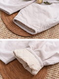 Momentlover Casual Loose Keep Warm Elasticity Solid Color Casual Pants Bottoms