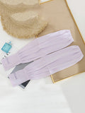 momentlover Solid Color Ice Silk Loose Sun Protection Sleevelet