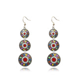 Fashion multi-layer round earrings