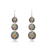 Fashion multi-layer round earrings