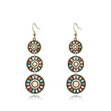 Fashion multi-layer round earrings