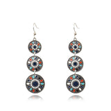 Fashion multi-layer round earrings