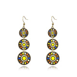 Fashion multi-layer round earrings