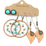 Fashion irregular tassel earrings