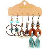 Fashion irregular tassel earrings