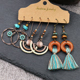 Fashion irregular tassel earrings