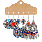 Creative teardrop-shaped alloy earrings