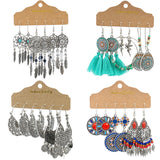 Creative teardrop-shaped alloy earrings