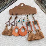 Bohemian fringed earrings