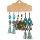 Bohemian fringed earrings