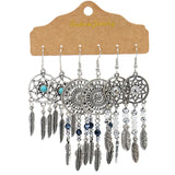 Creative teardrop-shaped alloy earrings