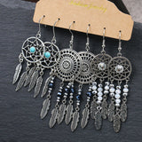 Creative teardrop-shaped alloy earrings