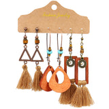 Bohemian fringed earrings
