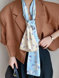 Momentlover Vintage Silk Imitation Printed Scarf