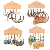 Bohemian fashion large circle geometric earrings