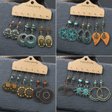 Vintage geometric earrings Fashion long earrings
