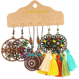 Creative teardrop-shaped alloy earrings