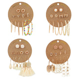Bohemian gold large ring tassel earrings