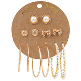 Bohemian gold large ring tassel earrings