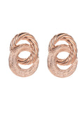 Momentlover Solid Color Hollow Geometric Drop Earrings