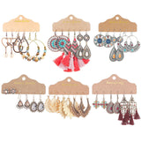 Flower shell gold geometric earrings