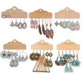 Retro water drop round geometric earrings