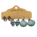 Bohemian oil drop diamond earrings