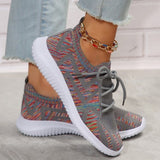 themeisles - Black Casual Sportswear Daily Patchwork Frenulum Round Comfortable Out Door Shoes