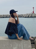 Momentlover Urban Blue Wide Leg Jean Pants