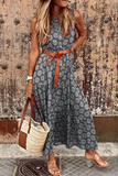 Momentlover Casual Dot Buckle Basic Mandarin Collar A Line Dresses