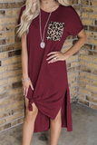 Momentlover Casual Leopard Patchwork O Neck Straight Dresses(4 Colors)