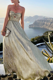 Momentlover Fashion Solid Hollowed Out Strapless Cake Skirt Dresses(7 Colors)