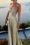 Momentlover Fashion Solid Hollowed Out Strapless Cake Skirt Dresses(7 Colors)
