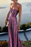 Momentlover Fashion Solid Hollowed Out Strapless Cake Skirt Dresses(7 Colors)