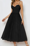 Momentlover Celebrities Elegant Solid Patchwork Strapless Irregular Dress Dresses