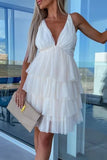 Momentlover Sexy Sweet Celebrities Solid Backless V Neck Evening Dress Dresses