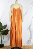 Momentlover Elegant Formal Solid Fold U Neck Dresses