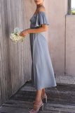 Momentlover Sexy Celebrities Solid Slit Off the Shoulder Pleated Dresses