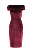 Momentlover Sexy Solid Fold Off the Shoulder One Step Skirt Dresses(4 Colors)