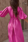Momentlover Sexy Simplicity Solid Frenulum V Neck Waist Skirt Dresses