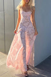 Momentlover Elegant Formal Solid See-through Evening Dress Dresses