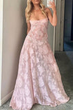 Momentlover Elegant Formal Solid See-through Evening Dress Dresses