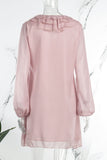 Momentlover Fashion Elegant Solid Patchwork V Neck Princess Dresses