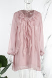 Momentlover Fashion Elegant Solid Patchwork V Neck Princess Dresses