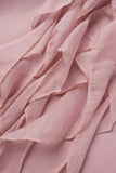 Momentlover Fashion Elegant Solid Patchwork V Neck Princess Dresses