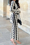 Momentlover Casual Color Block Hollowed Out O Neck A Line Dresses