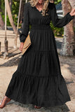 Momentlover Casual Vacation Solid Fold V Neck A Line Dresses