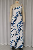 -Christmas gift Sexy Geometric Print Metal Accessories Decoration Oblique Collar Printed Dresses